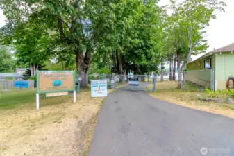 Gated Entrance into the community's lakefront park! This is just a short walk from the house!