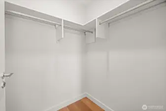 Walk-in closet.