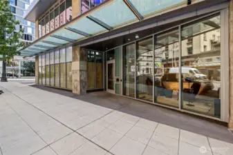 24hr concierge in a secured building. The keyfob will only allow you on your floor and the amenities floors. Don't miss floor 3 and 39!