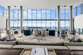 The Olympic Room,  ceiling to floor glass windows for the most breathtaking views.