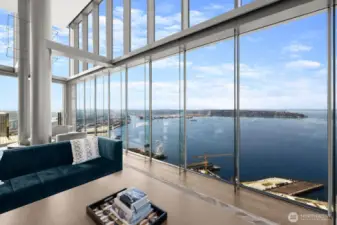 You will not get sick of these relaxing views of the bay, sound, ferries, islands, etc.