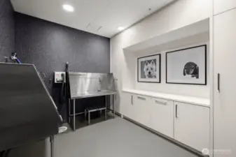 Pet wash on the 3rd floor. There is also an outdoor pet run and outdoor area.