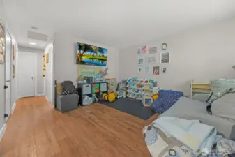 Unit 1 main living area - wall to wall LVP in all units.