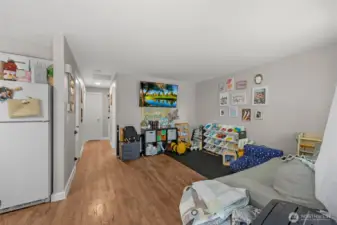 Unit 1 hallway towards back bedroom