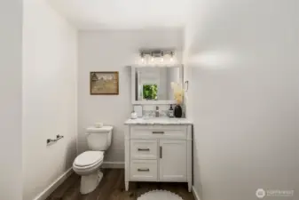 Half bath for guests on main