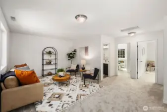 Bonus rec room upstairs.