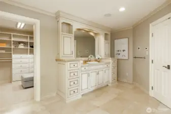 Separate vanities