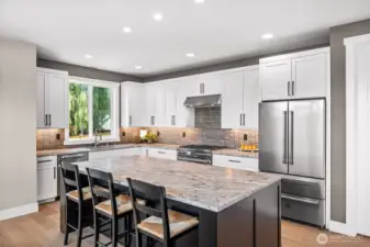 10 foot island...uninterrupted...