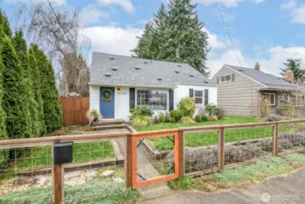 Fully fenced in front yard, perfect for pets, play, and privacy.