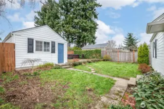 Private backyard with room to relax and unwind.