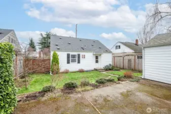 Thoughtfully landscaped yard.