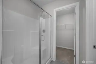 Well-designed primary bath with walk-in shower and thoughtful layout.