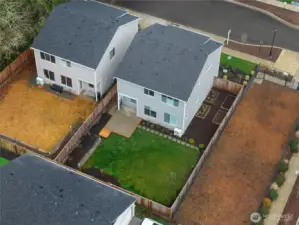 Spacious backyard ready for play, pets, or gardening.