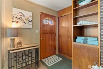 Front door opens into the living room.