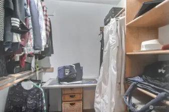 Primary walk in closet