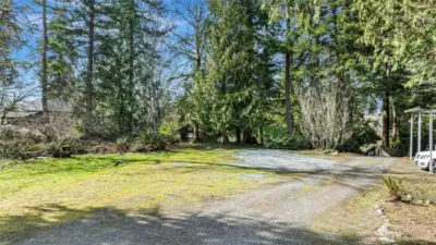 Big lot room to expand and ample space and additional parking
