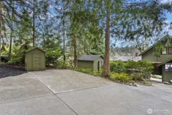 Plenty of parking on this on half acre lot!