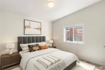 Bedroom 2-Virtually staged
