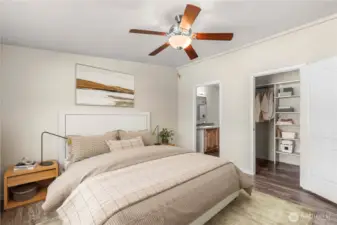 Primary suite-virtually staged
