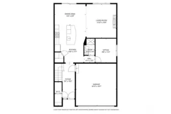 Main Floor with dimensions