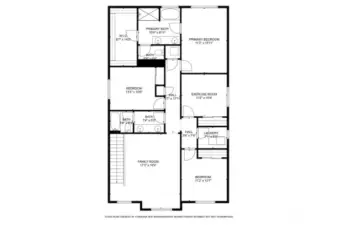Upper Level with Dimensions