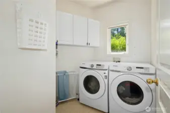 Convenient Main floor laundry Smart Washer and Dryer