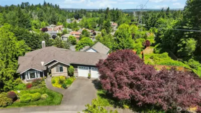 A great location. Western facing. Mature landscaping.