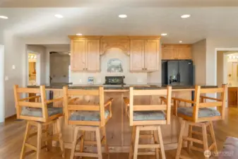 facing the kitchen from the living room