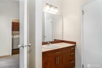 Another view of the primary bathroom.
