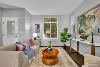 Living Room with oversized windows