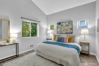 Spacious Primary Suite with Vaulted Ceilings
