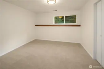 bedroom on lower level
