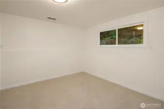 bedroom on lower level