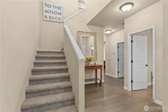Enter to vaulted ceilings filled with light