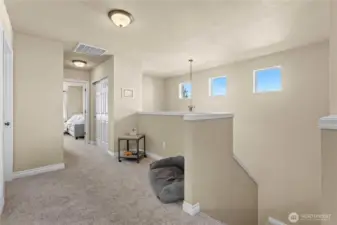 Another look to the open hallway and tons of light