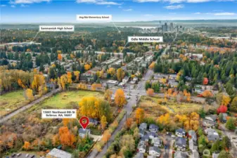 Near all top Bellevue district schools, including Choice Jing Mei Elementary school