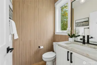 Exquisite half bath design