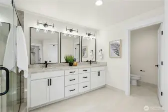 Three framed mirrors