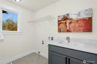 Spacious laundry room on 2nd floor