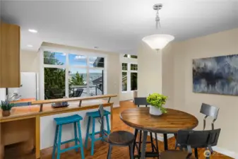 Charming ADU kitchen and eating space