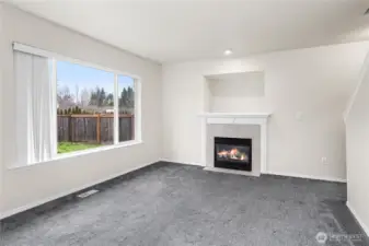 Adjacent family tv room area