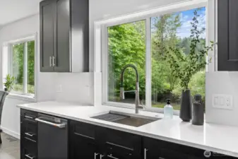 Large deep kitchen sink