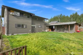 Looking back towards home