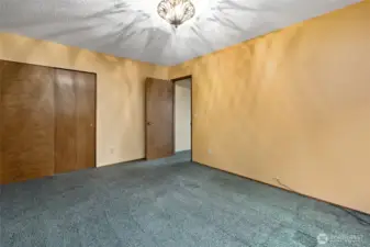 4th bedroom is very roomy. Door leads to family room.