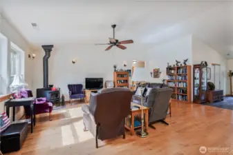 Gorgeous oak floors throughout the home.