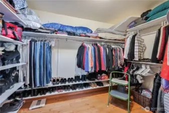 A dream walk-in closet. You might have to buy more clothes!