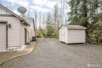 Storage shed for your outdoor tools!