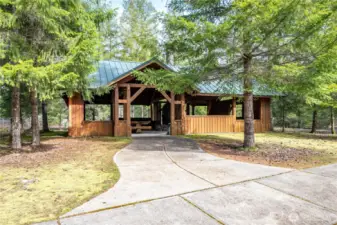 The wonderfully constructed and maintained shelter is community treasure!