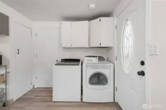 Tucked out of the way for space saving