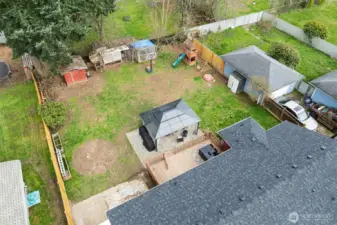 Chicken coop, chickens, playground equipment, storage sheds, room for garden space and more!